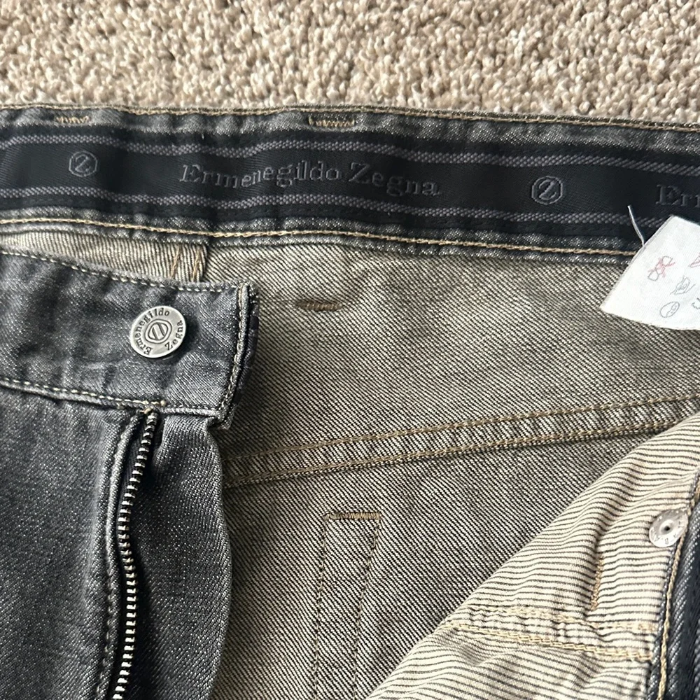 Ermenegildo Zegna- Men's Classic Black Jeans - Picture 7 of 16